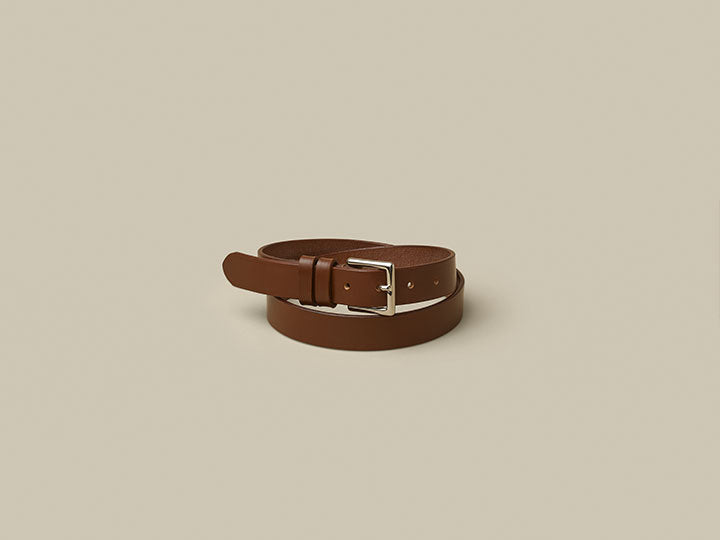 Bridle Tan Belt - Brass Buckle